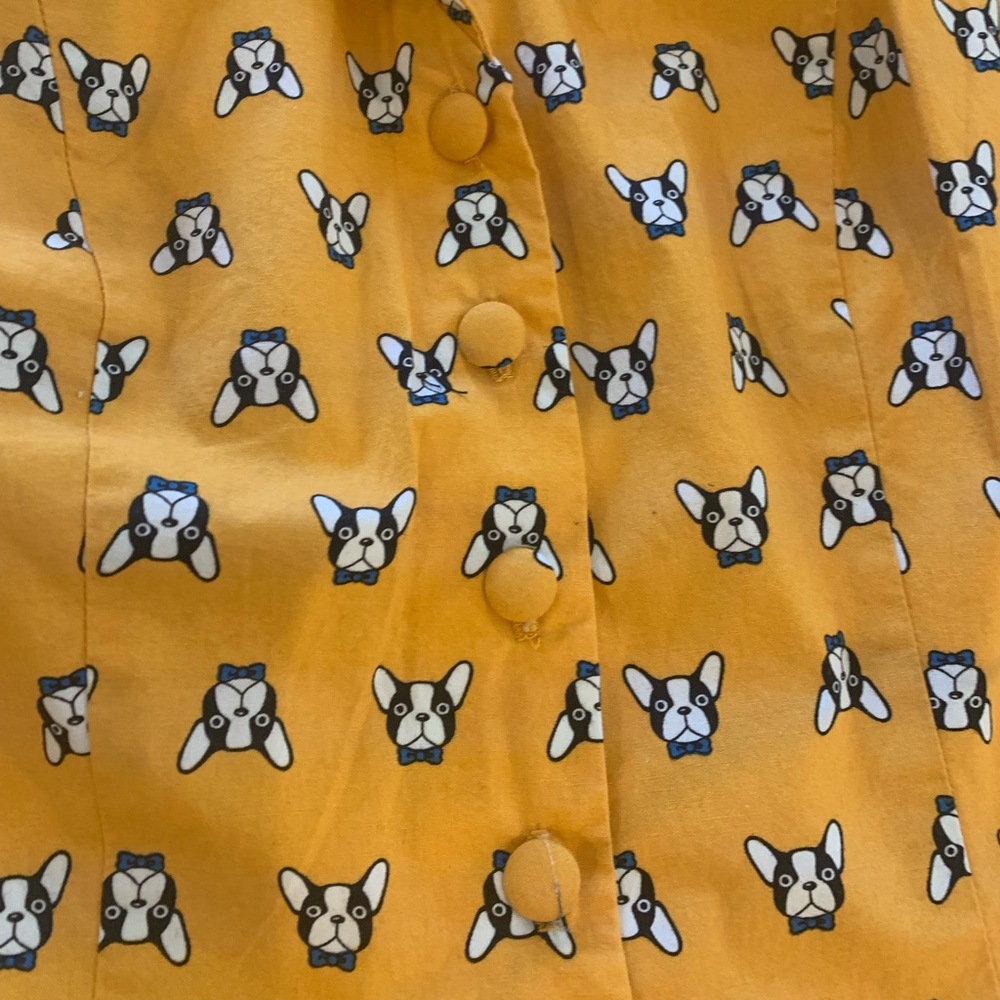 Magnolia Park French Bulldog Print Women's Top View 4